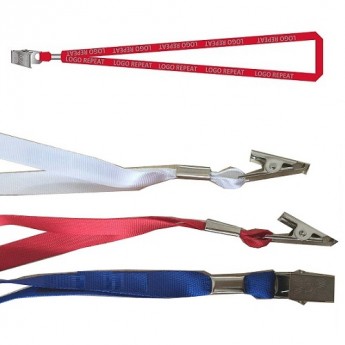 Narrow polyster lanyard straps