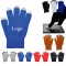 Five fingers touch screen gloves